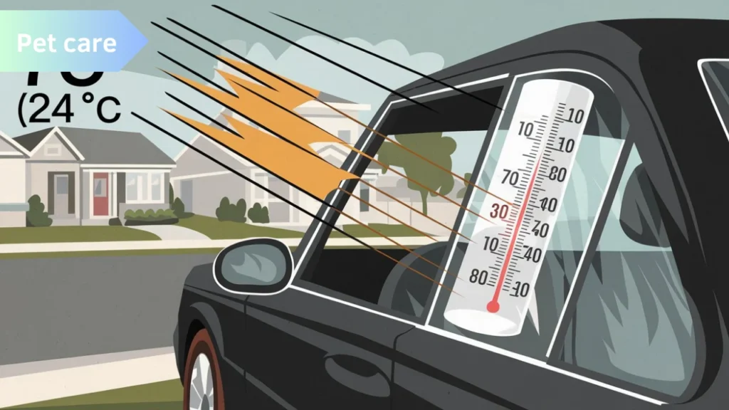 Dog in Car Temperature Chart