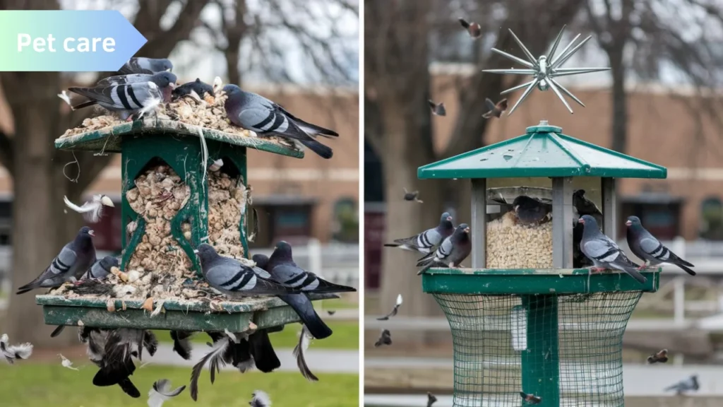 How to Keep Pigeons Away from Bird Feeders